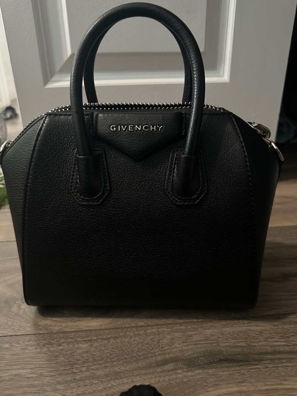 Givenchy Mini Antigona (black with silver hardware)